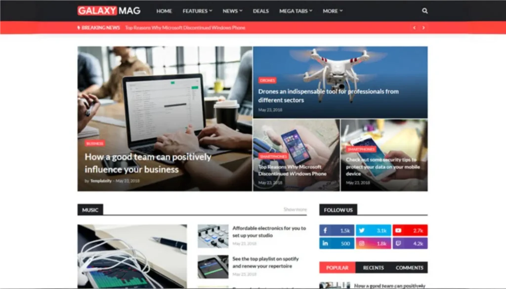 GalaxyMag Blogger Template, GalaxyMag Premium Free Download, Blogger Template, GalaxyMag Template Premium, GalaxyMag Template Download